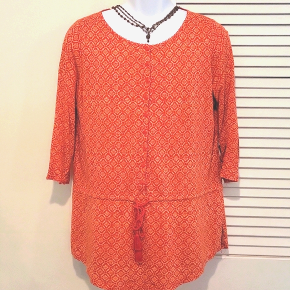 Ralph Lauren Orange Tunic Top